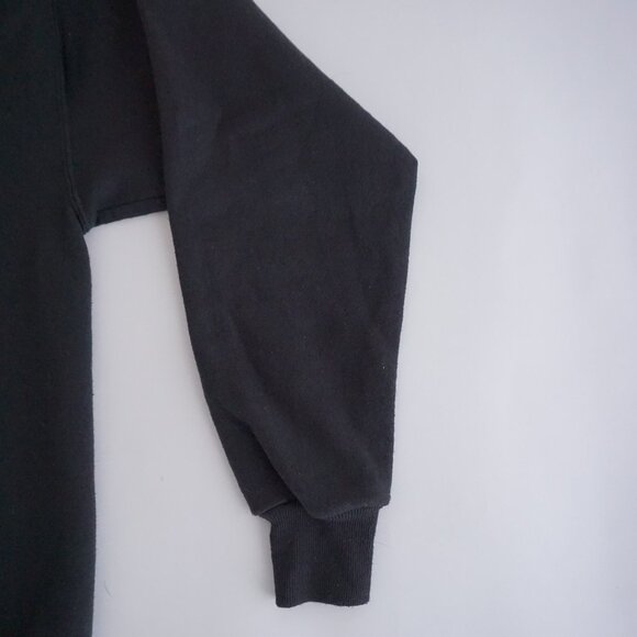 Hanes Aruba Island Black Embroidered Crewneck Sweatshirt 90s Vacationcore L - Picture 4 of 9